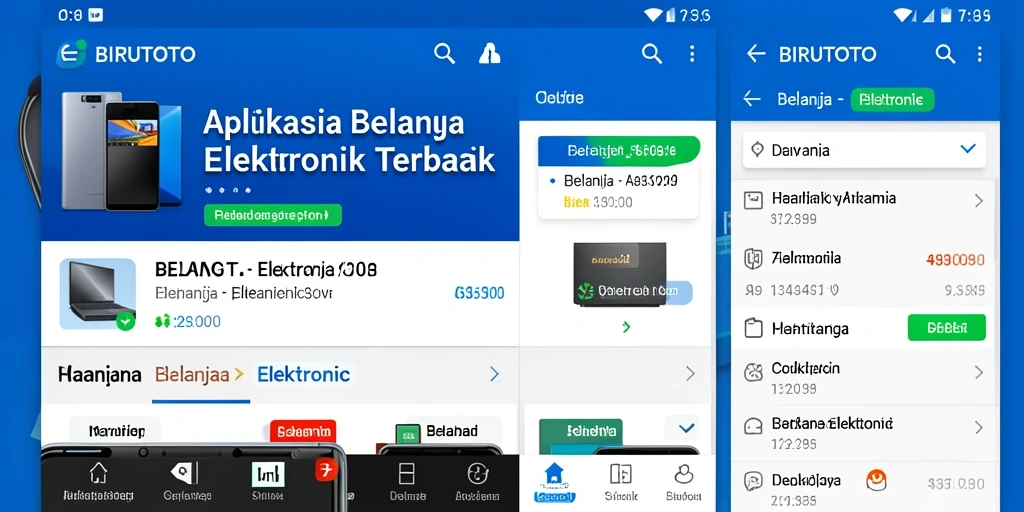 Antarmuka BIRUTOTO yang menarik dan fungsional untuk belanja elektronik.