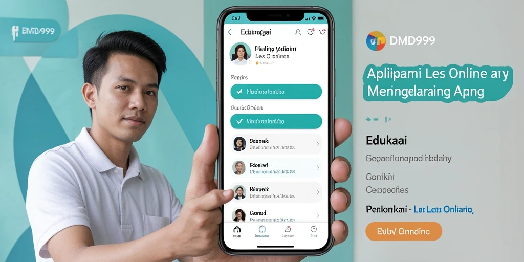 Tampilan utama aplikasi DMD999 dengan fitur pembelajaran interaktif.