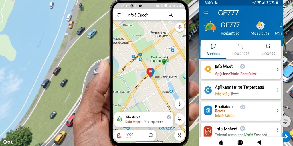 Antarmuka GF777 menampilkan informasi lalu lintas secara real-time.