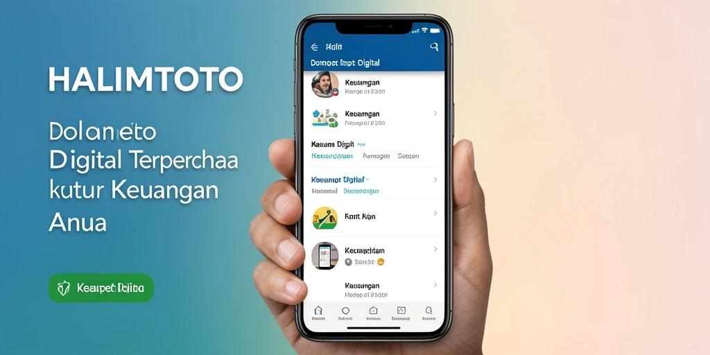 Tampilan antarmuka aplikasi HALIMTOTO yang user-friendly dan fungsional.