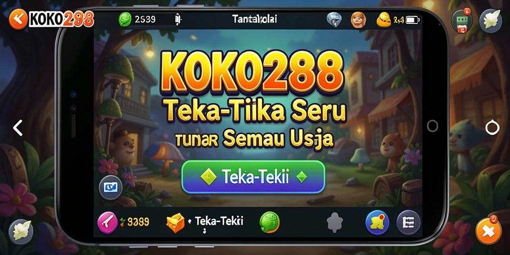 Tampilan antarmuka permainan Teka-Teki KOKO288 yang menarik dan intuitif.
