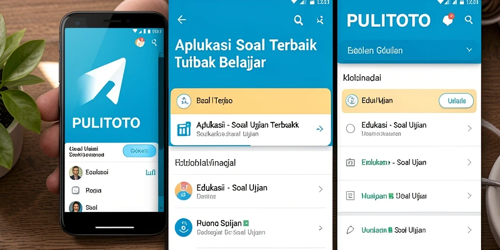 Antarmuka PULITOTO yang interaktif untuk Soal Ujian
