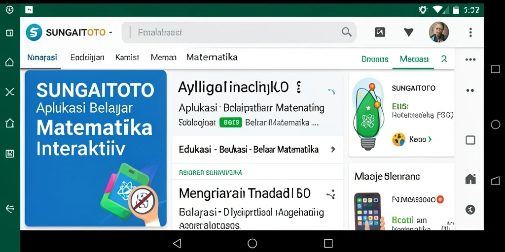 Antarmuka sederhana dan interaktif dari SUNGAITOTO untuk belajar matematika.